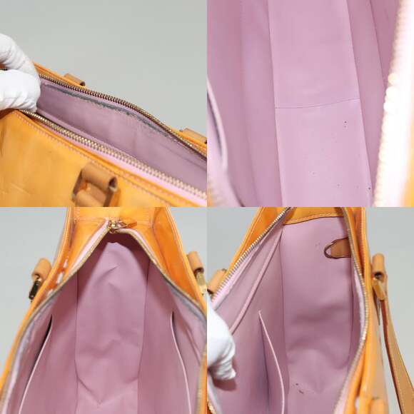 LOUIS VUITTON Monogram Vernis Columbus Bag Marshmallow Pink M91032 - Picture 12 of 13